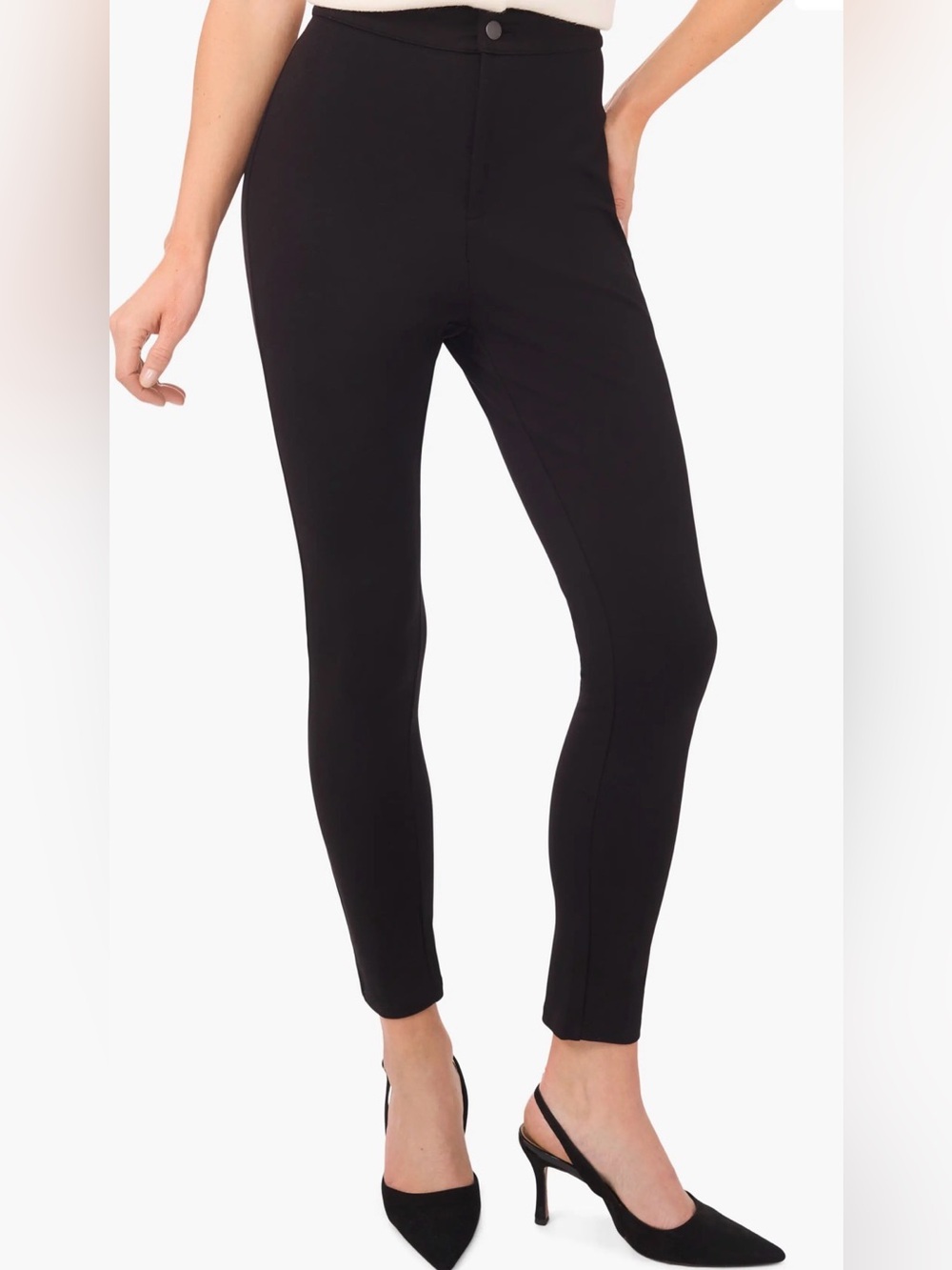 Ted Baker London Black Slim Ponte Ankle Pants